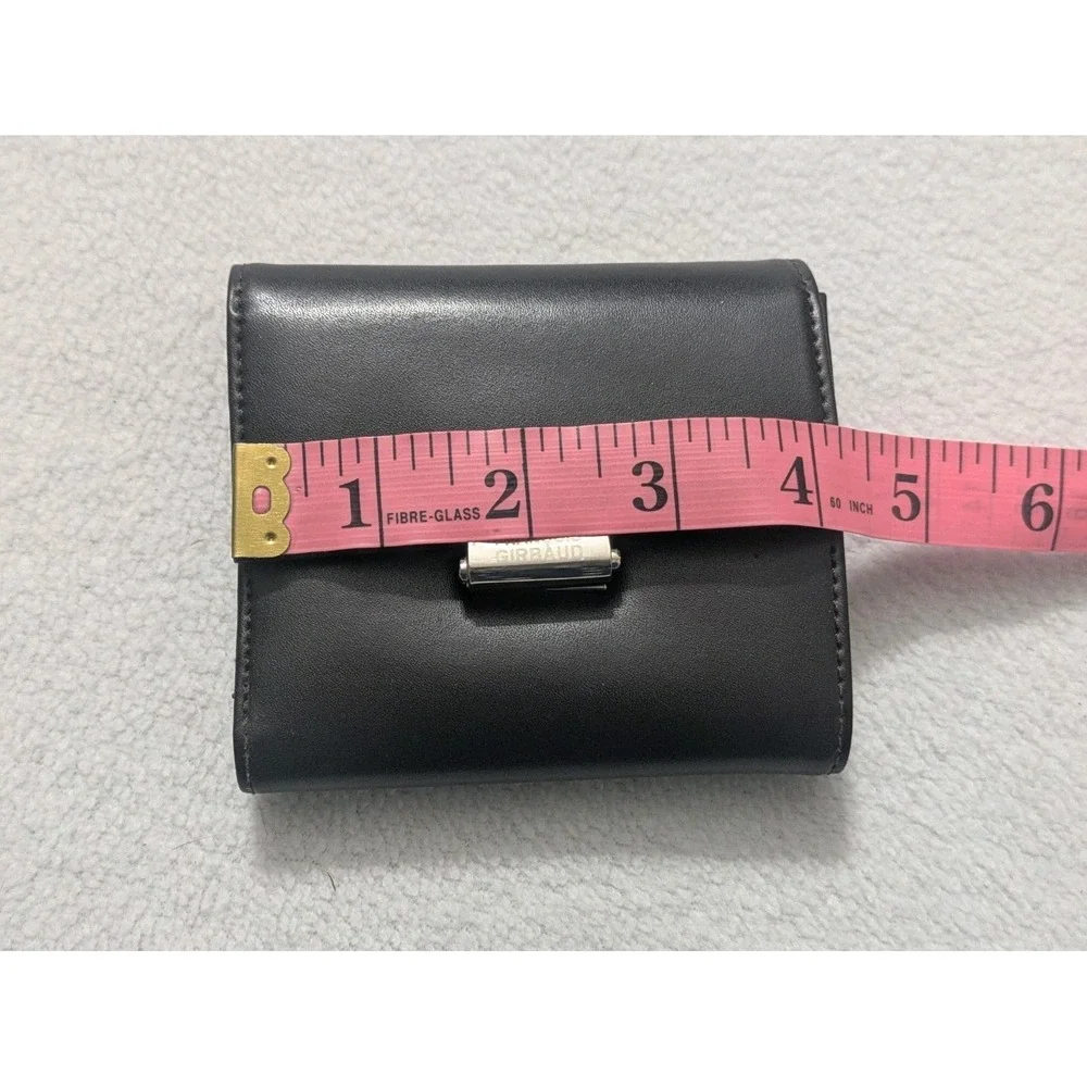 Marithe‎ Francois Girbaud Wallet Classic Logo Trifold Black Leather